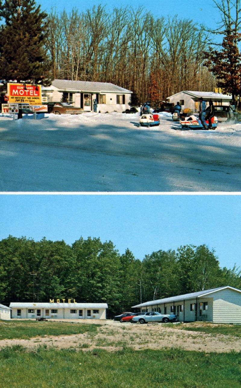 Anns Water-N-Woods Motel (Sun & Sand Motel) - Sun-N-Sand Motel Postcard